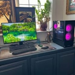PowerSpec gaming computer (AMD Ryzen 7 5700g Radeon graphics, 3.80 GHz, 32gb Ram GAMING SET-UP BUNDLE
