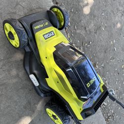 RYOBI LAWN MOWER 13” PUSH MOWER 18V battery not included no bag sample unit cortadora de pasto eléctrica