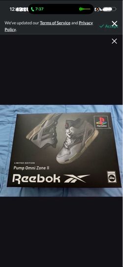 Reebok X PlayStation  pump Omni zone 2, limited edition size 10