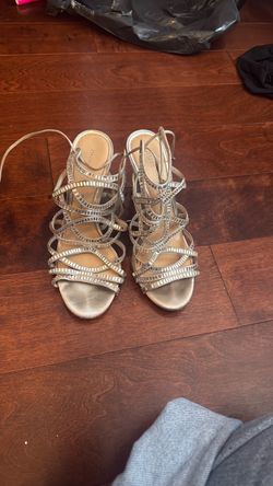Silver Gianni heels