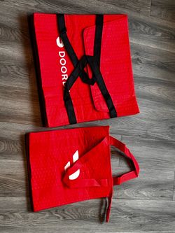 2 NEW DoorDash Insulated Delivery Bags – Pizza Bag + Tote