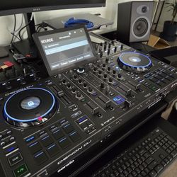 Denon PRIME 4+ w/ 2TB Samsung SSD, case, and decksaver.
