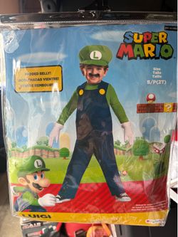 Super Mario Luigi Kids Costume Size 2T
