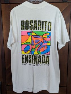 Rosario/Ensenada Vintage 1991 Bike Race Tee Shirt Brand New Never Worn