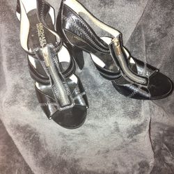 Michael Kors Black Zipper Heels
