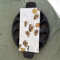 Crate & Barrel Cast Iron Oyster Grill