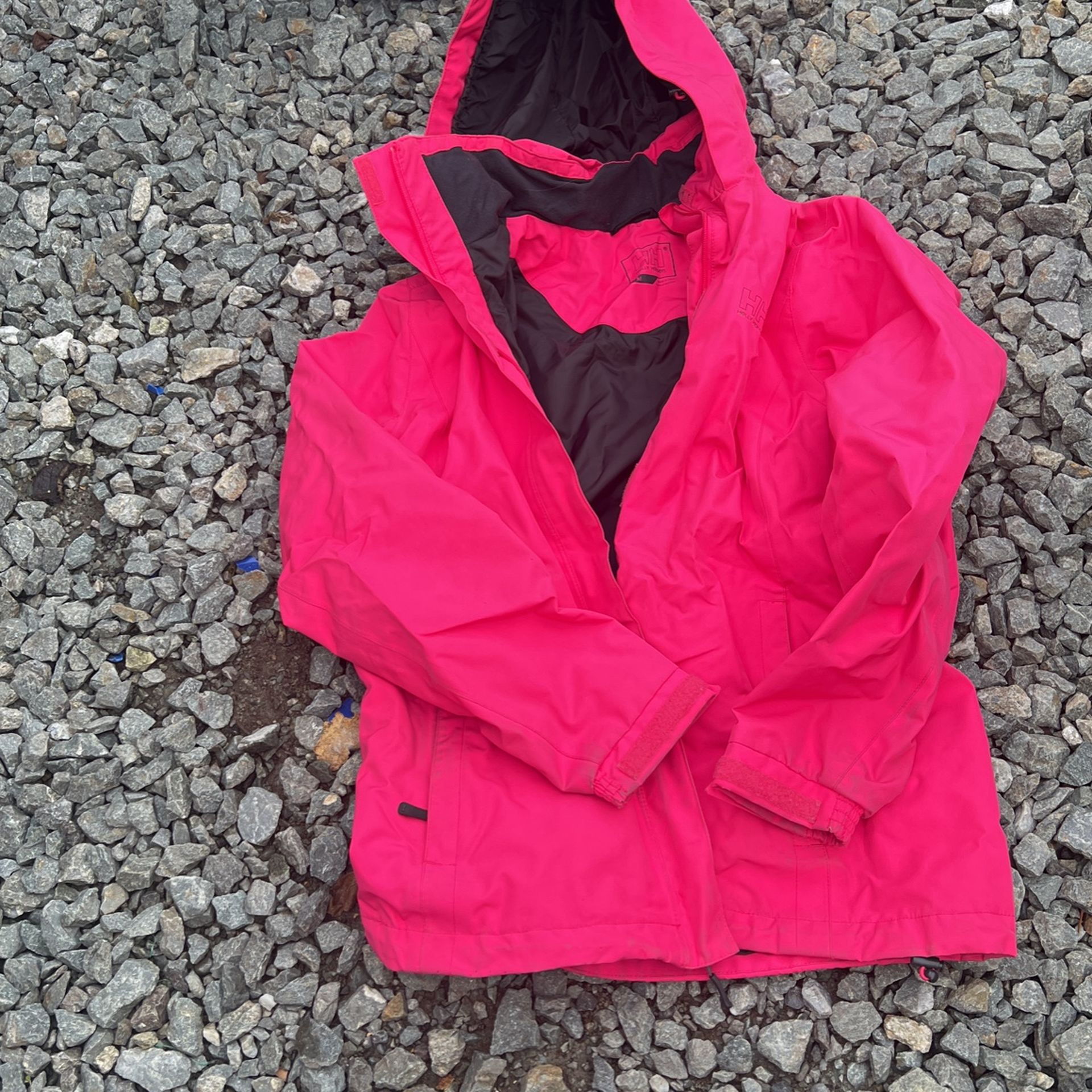 Women HH Pink Color Jacket Waterproof Size Medium