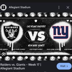 Raiders Vs Giants Dec 28, 2025