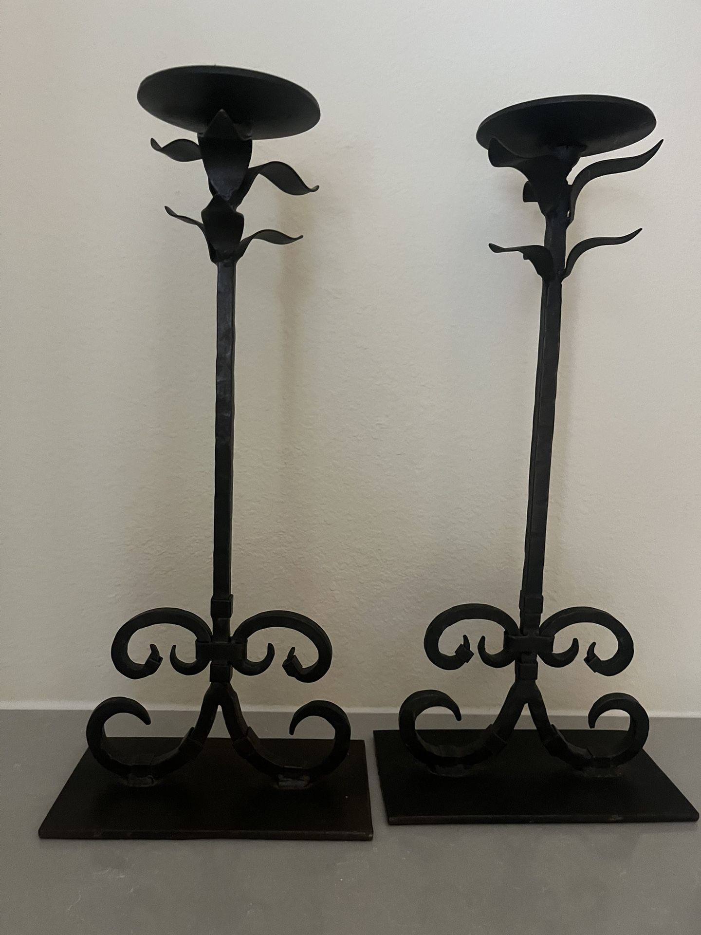 Pottery barn elegant candle stand 20” tall
