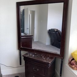 Dresser Mirror Nightstand It Needs To Be Painted