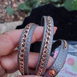 Premier Design Wrap Bracelet,  New, Grey And Copper Color
