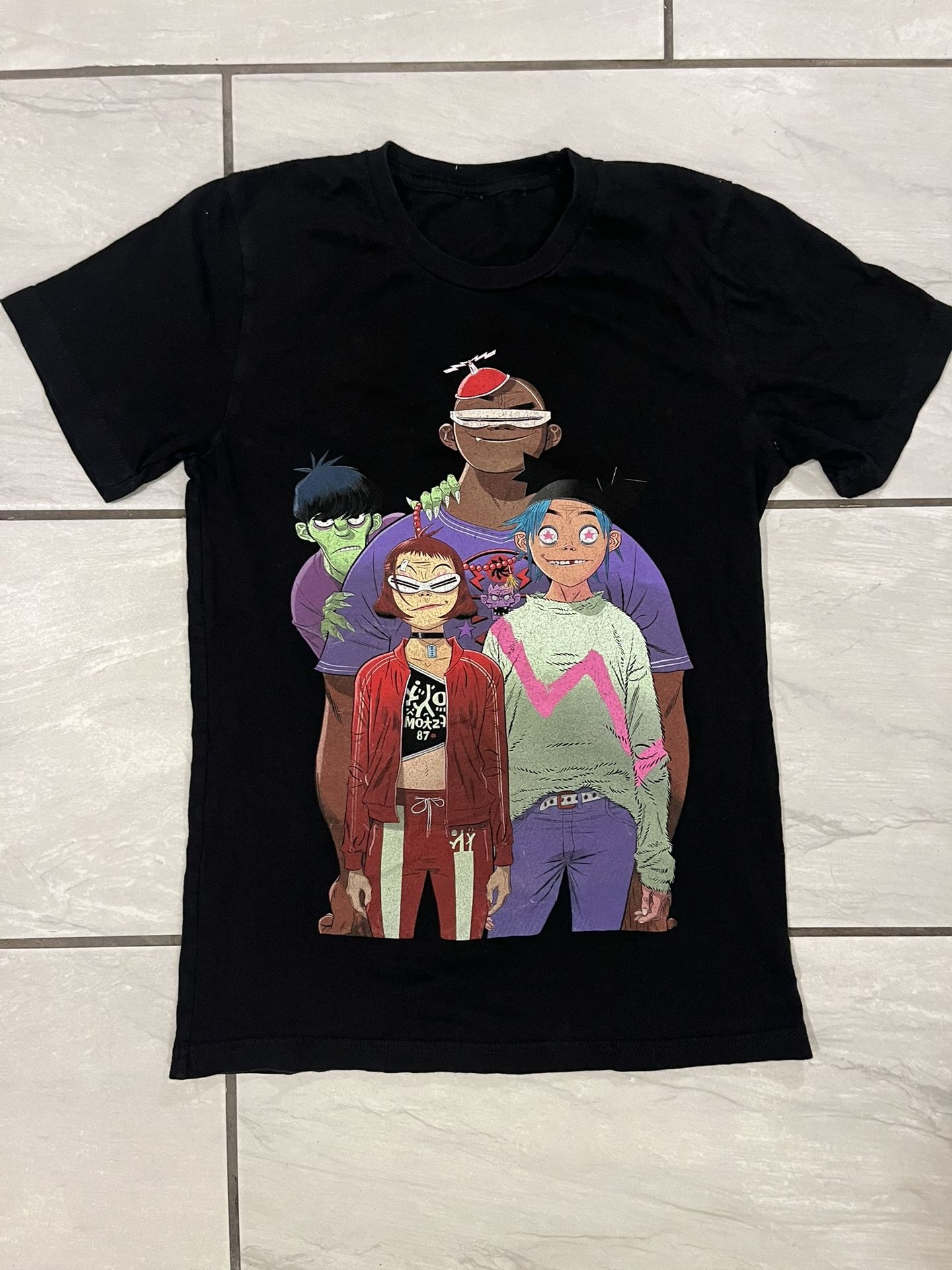 Gorillaz Band Music Fall 2022 North American Tour Shirt Adult Small Noodle
