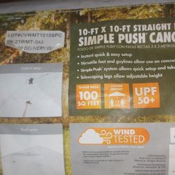 Simple Push Canopy 10ftx10fr Have 3 Of Them