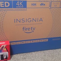 50 Inch 4k Insignia Nintendo Switch OLED Bundle 