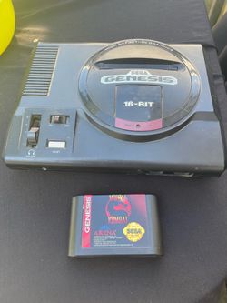 Sega Genesis Console w/ Mortal Kombat Game