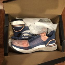 adidas Women's Ultraboost 19 Running Shoe Size 9.5 W Pink/Tech Ink G54013