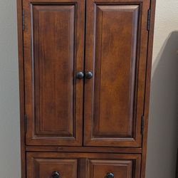Wood Jewelry Cabinet Armoire