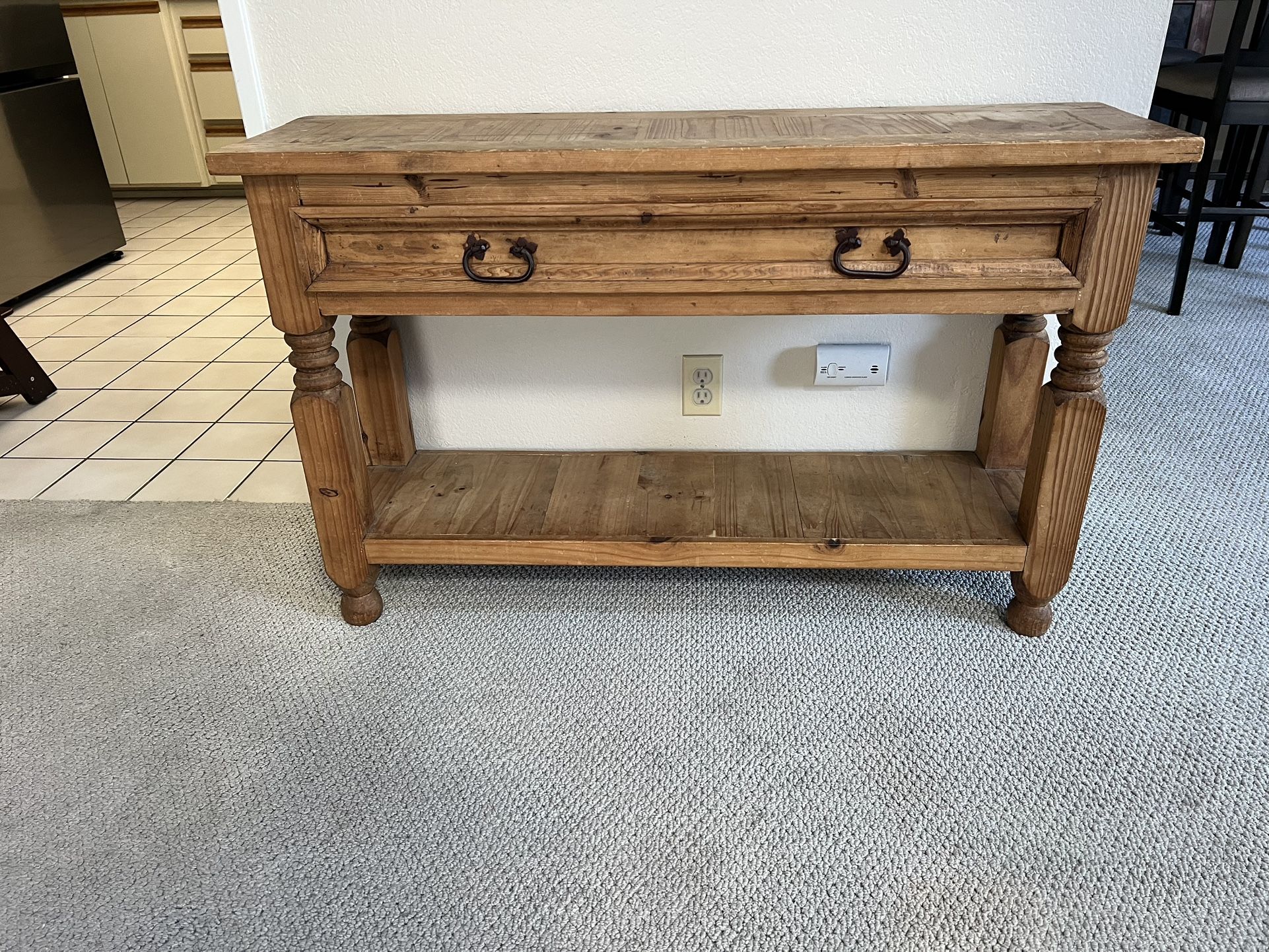 Wood Console Table