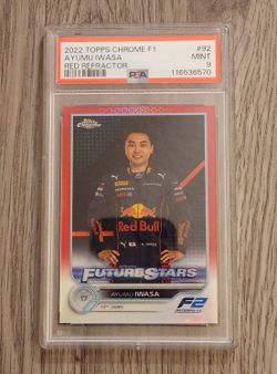 2022 Topps Chrome Formula 1 F1 Ayumu Iwasa Future Star Red Refractor 5/5 #92