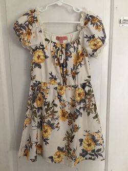 Girls floral dress size 7