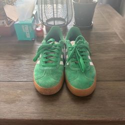 Adidas, white and green size 6 1/2