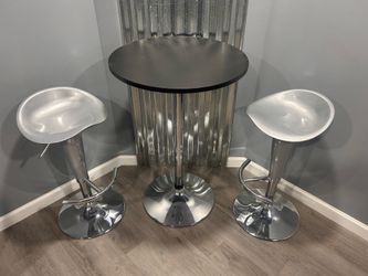 Bar table and stools