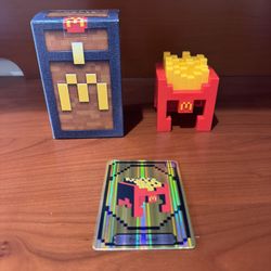 2025 McDonald's Minecraft Adult Happy Meal FRY HELMET w/Unused Code Card
