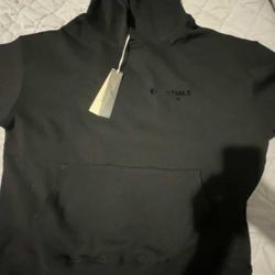 Fear of God Essentials Black Hoodie Size Medium 