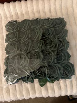 Artificial Green Roses (25)