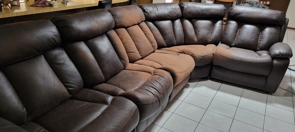 Brown Sofa Sectional, 5-piece Sectional