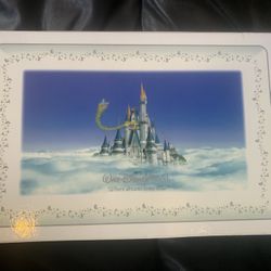 Walt Disney World*Where Dreams Come True*Plate Tray Platter Tinkerbell Castle