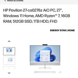 HP All In One Desktop 27 Inch