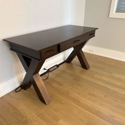 Solid wood desk