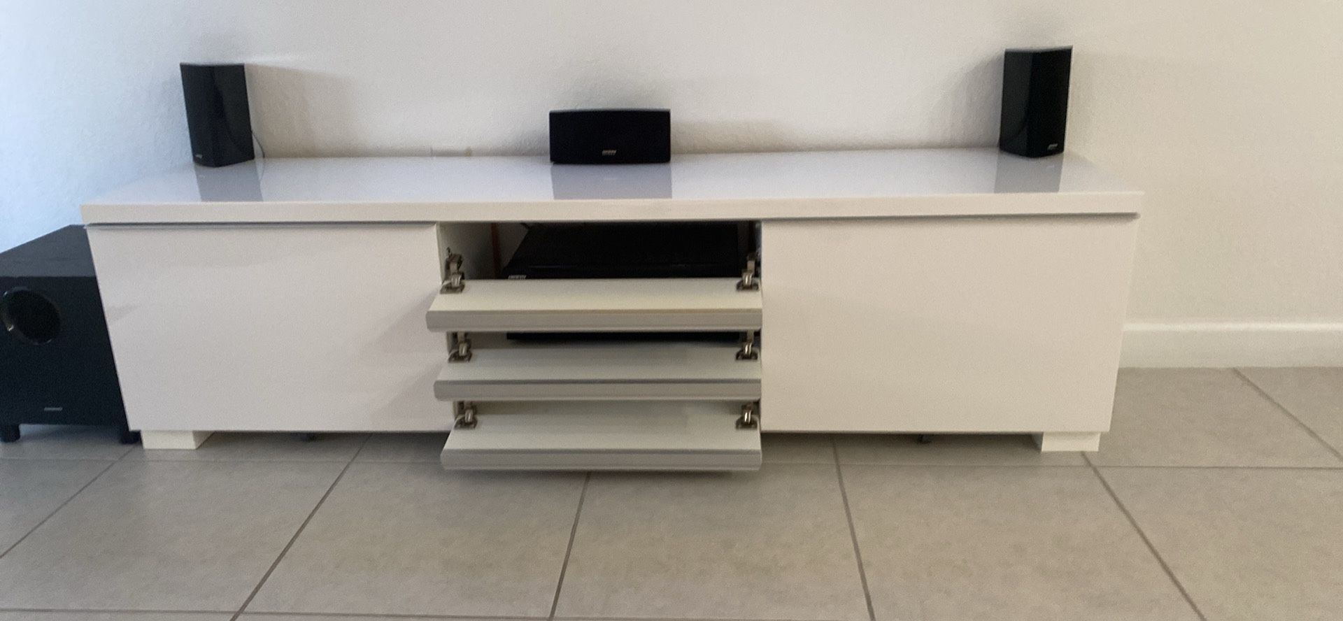 Modern Design Stand Tv (White Gloss)