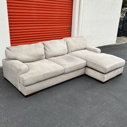FREE DELIVERY - Modern Deep Seat Lounge Sectional Sofa Couch by Ashley- Retail $3.8k