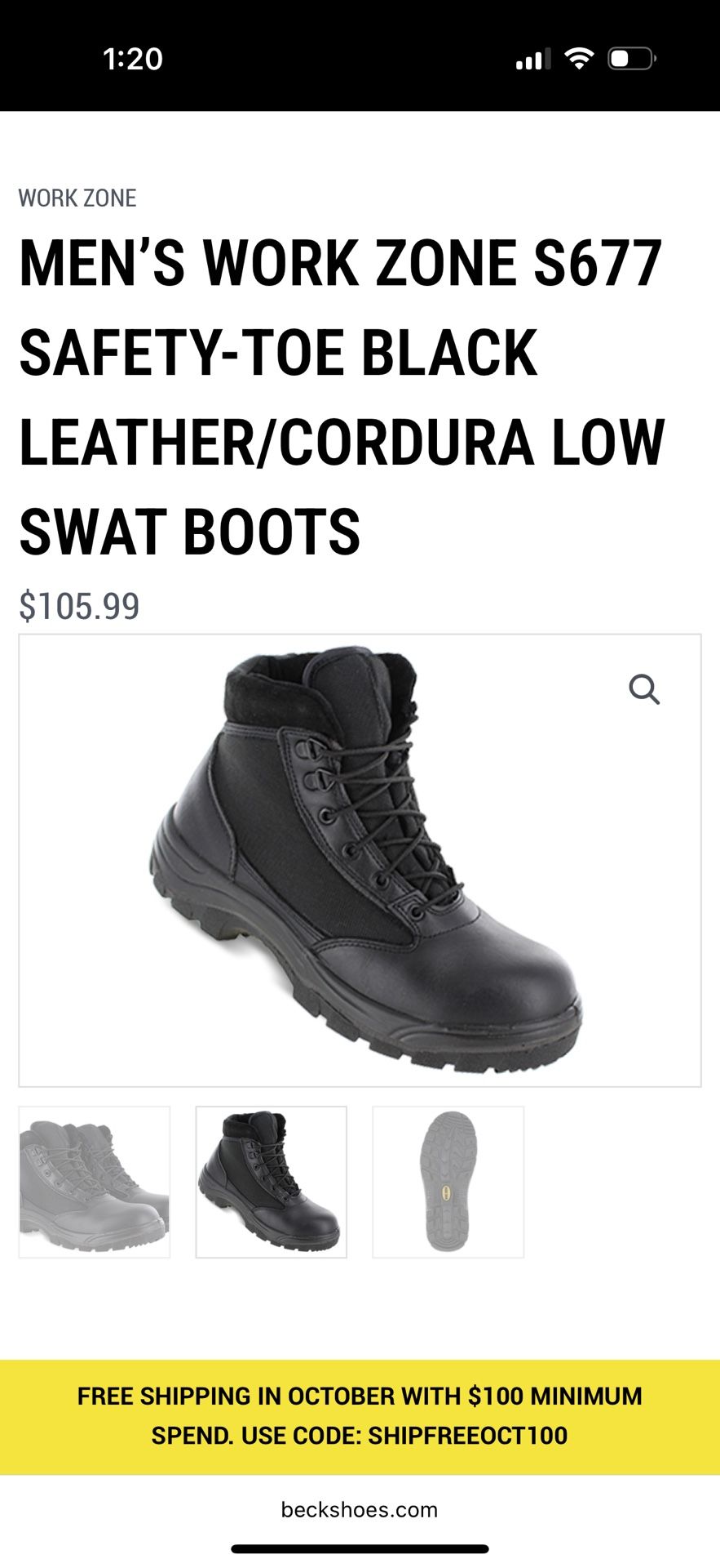 Men’s Work Zone Boots