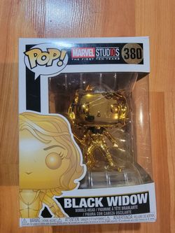 Funko Pop Black Widow Gold Chrome #380