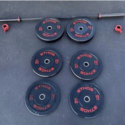 *Brand New* ETHOS 205 lb. Olympic Rubber Bumper Plate Set