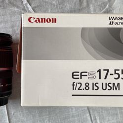 Professional Canon Lens EFS 17-55mm. F/2.8 IS USM