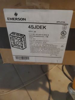 Electric Box's. 4 3/4 × 4 3/4  × 2 Deep. New 