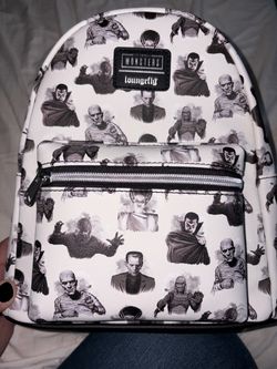 Loungefly universal monsters aop print mini backpack