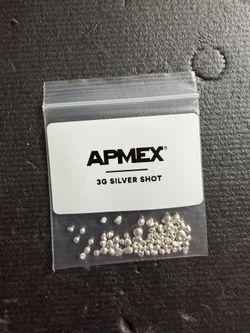 3 grams silver shot