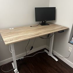 Standing Desk, HP 23.9inch Monitor And Foot Rest