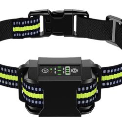 New Rechargeable Dog Training Collar Auto Anti Barking Collar with 6 Adjustable Sensitivity Beep Vibration Shock Modes, for Small Medium Large Dogs, H
