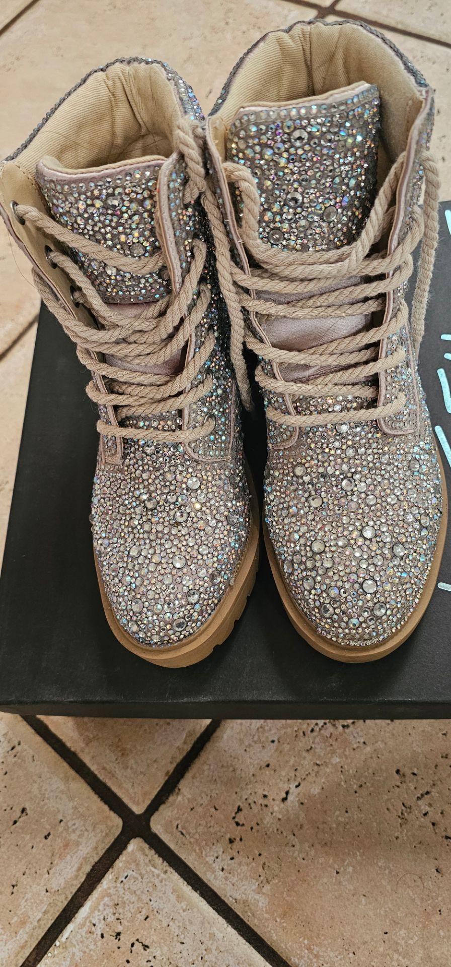 Betsey jhonson rhinestone boots