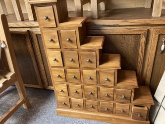 3ft Tansu Step Dresser Cabinet (New)