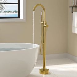 Gold Freestanding Bathtub Faucet