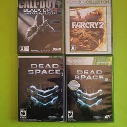XBOX 360 GAMES LOT (3) - DEADSPACE 2, COD: Black Ops 2 (Japan), FARCRY 2 (Japan)