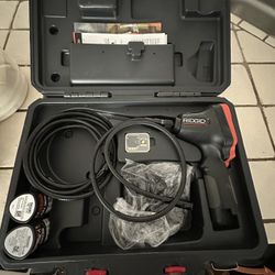 •	micro CA-350 Inspection Camera with 17mm Imager (55898), Rechargeable 12V Li-Ion Battery, Battery Charger with Cord, USB Cable, 3 ft. (90 cm), Set o