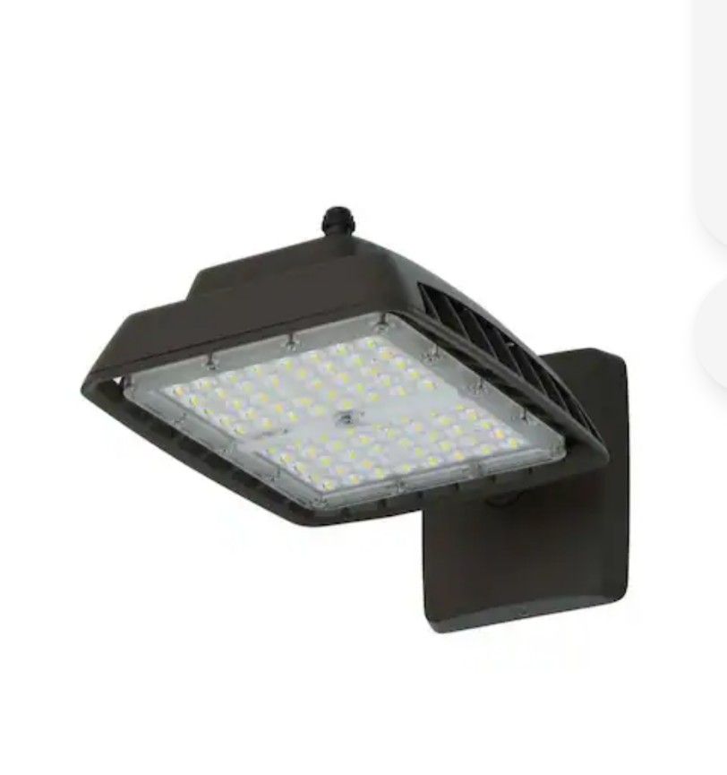 Commercial Electric
600W Equivalent Integrated LED Bronze Outdoor Commercial Wall Mount Area Light, 8500 Lumens, 4000K, Dusk-to-Dawn